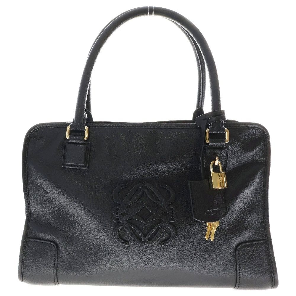 LOEWE (ロエベ) アマソナ35 ハンドバッグ ブラック レザー