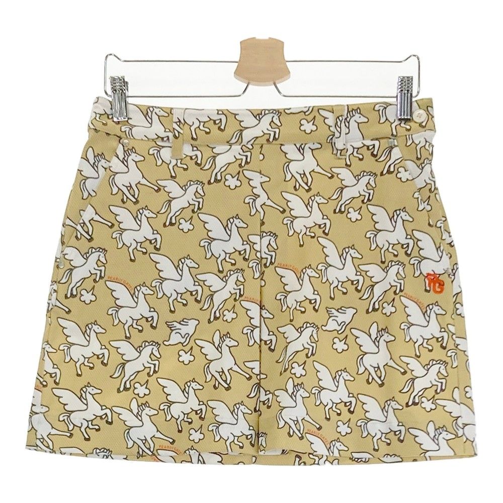 サイズ：1 PEARLY GATES パーリーゲイツ スカート 総柄 ベージュ系