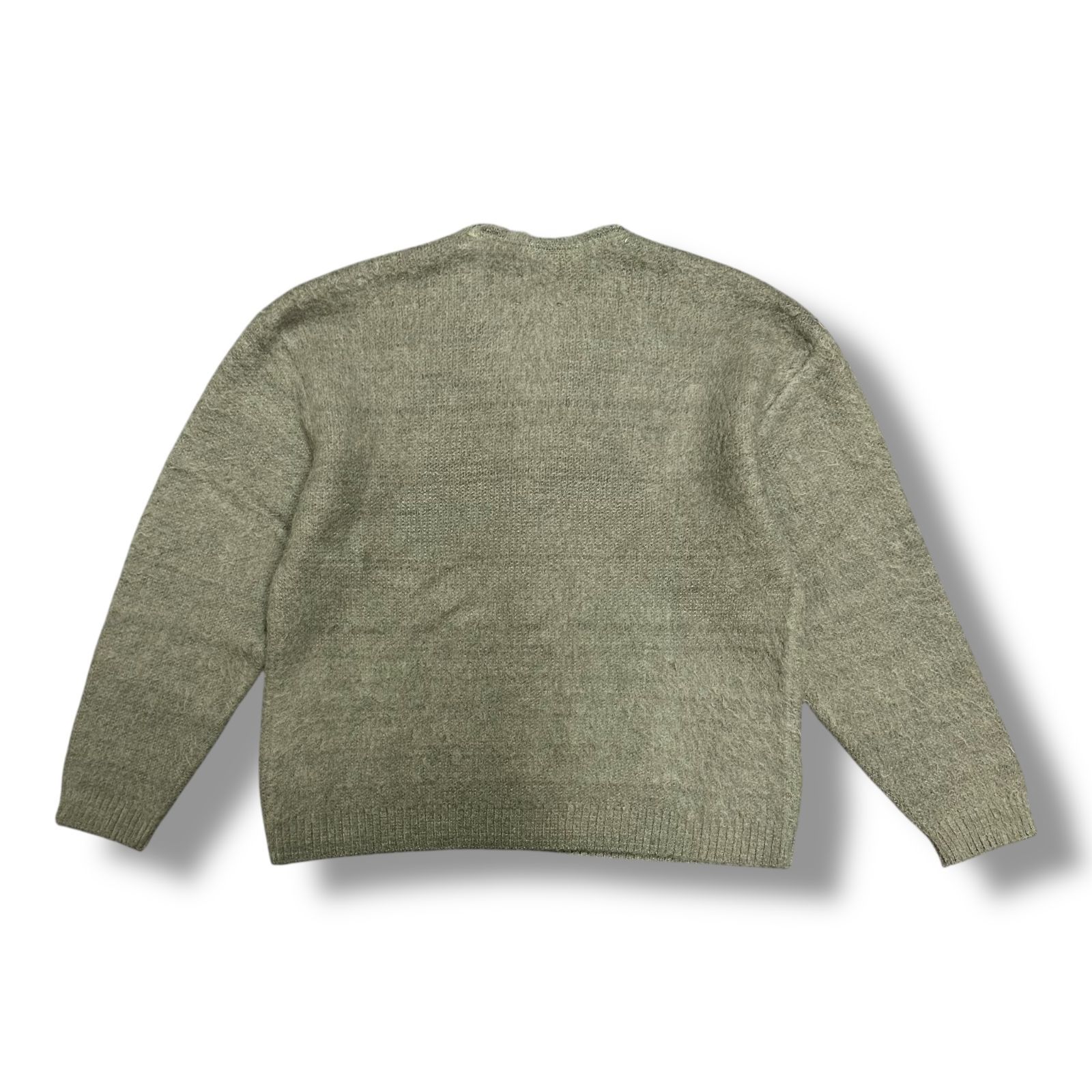 SAINT MICHAEL】CARDIGAN/MOHAIR BLACK/GREEN カーディガン