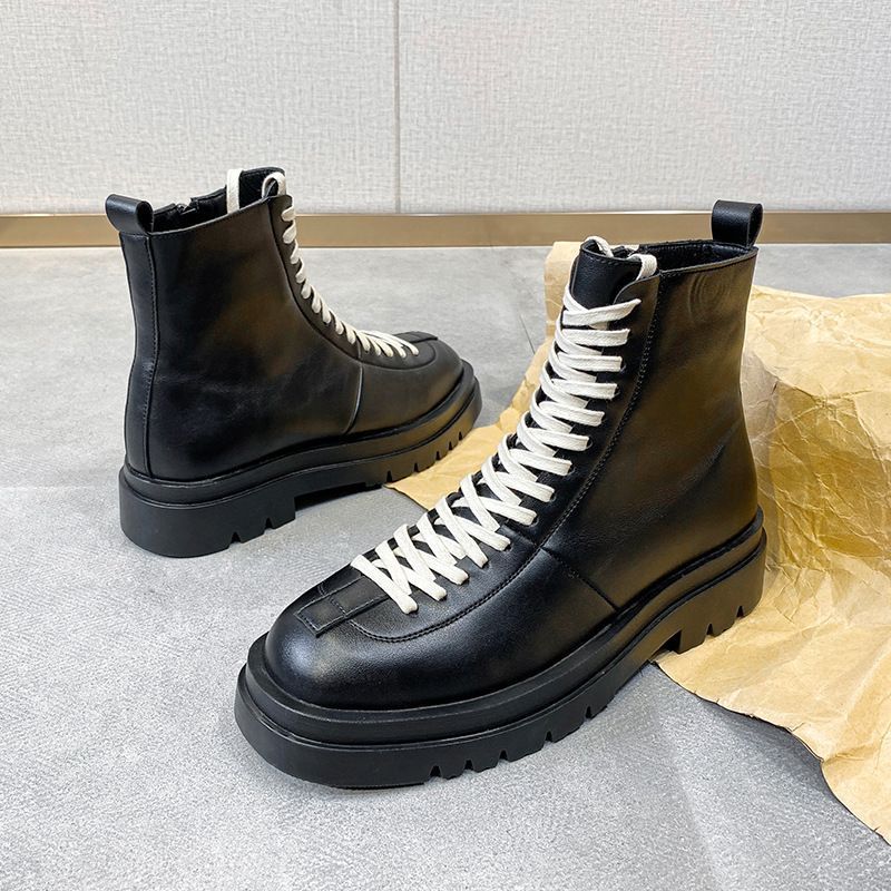 ブーツ メンズ 厚底 マーティンブーツ ワークブーツ ショート