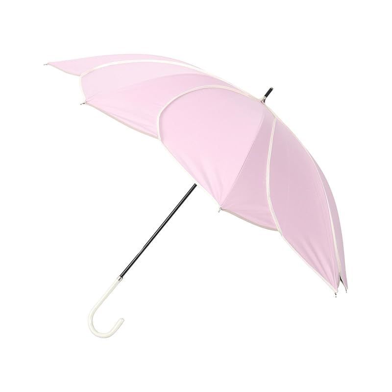 [神戸レタス] 晴雨兼用 フラワー アンブレラ レディース 傘 かわいい 日傘 雨傘 長傘 PUコーティング [J1108] フリー パープル 0