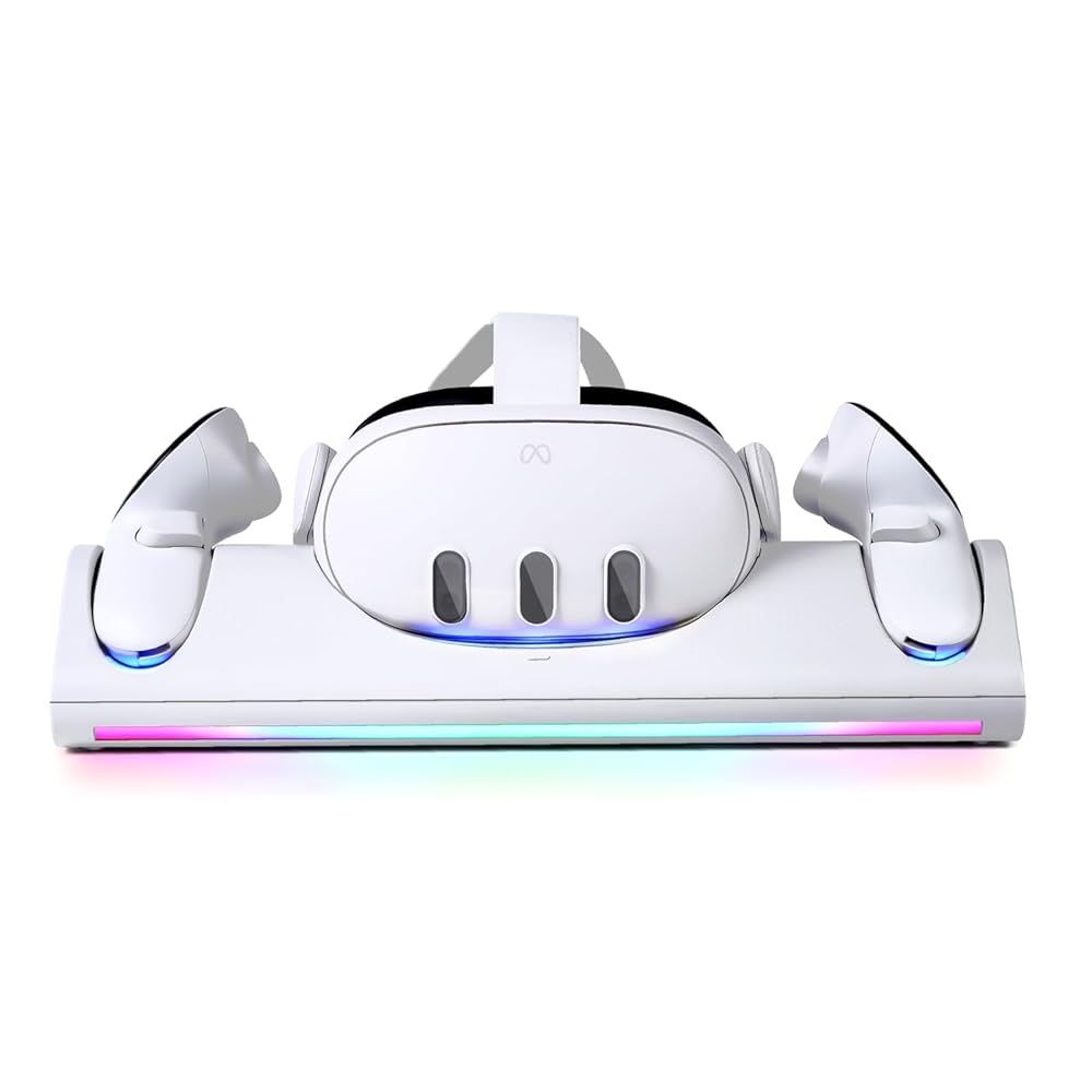 新品 メタクエスト3用 置くだけ ディスカウント VR充電スタンド ドック