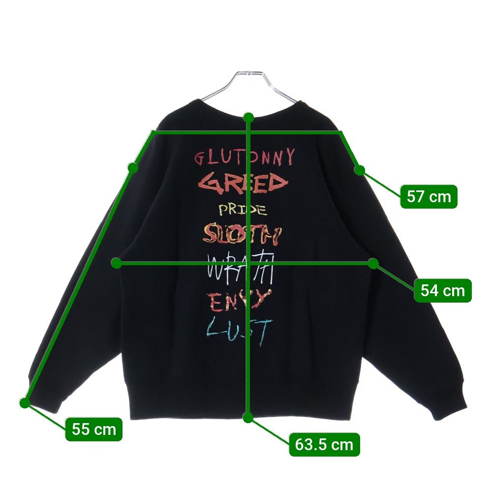 SAINT MICHAEL (セントマイケル) CREW NECK SWEAT 7 DEADLY