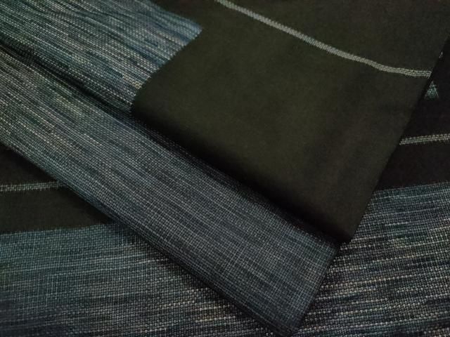 平和屋着物●本場大島紬　9マルキ　泥染め　吉祥文　正絹　逸品　CAAS6974yc 平和屋着物○本場大島紬 9マルキ 泥染め 吉祥文 正絹 逸品 CAAS6974yc