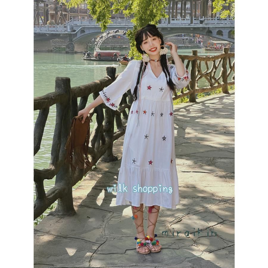 フランシュリッペ franche lippee ヤギ動物柄ワンピース メルヘン フランシュリッペ franche lippee ヤギ動物柄ワンピース