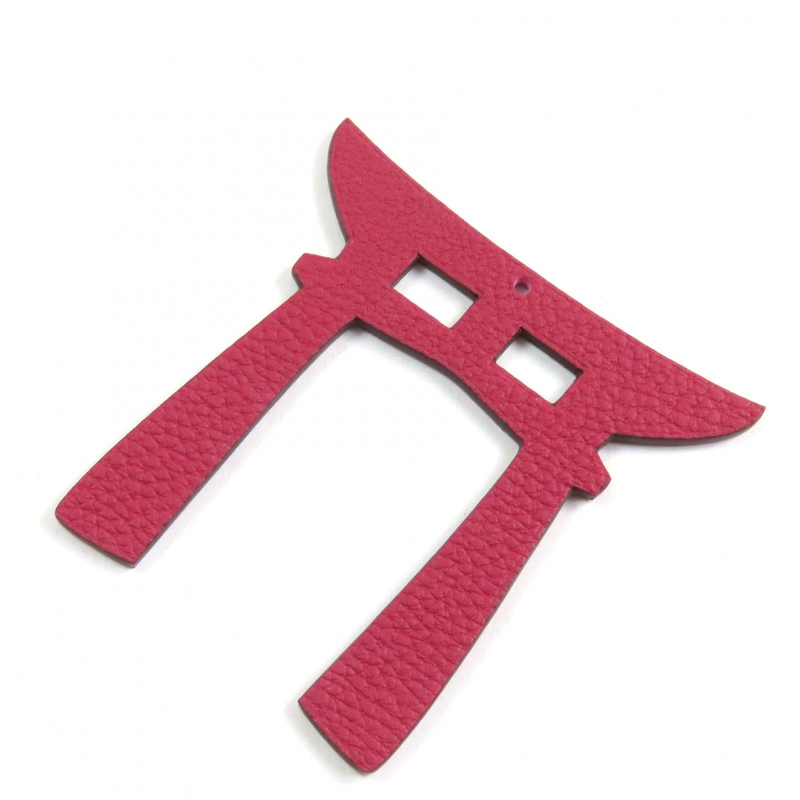 美品☆HERMES エルメス Petit H プティアッシュ アネモネ ルージュ