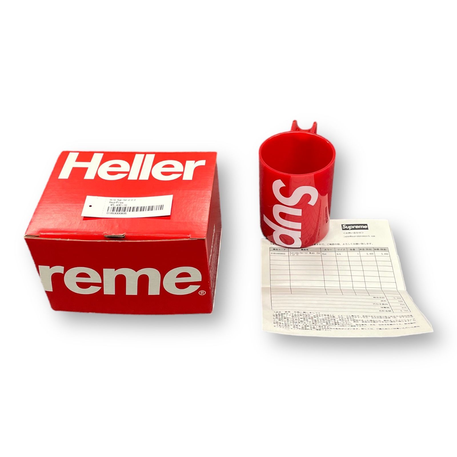 国内正規 未使用品 SUPREME 20SS Heller Mugs RED ヘラー マグカップ 