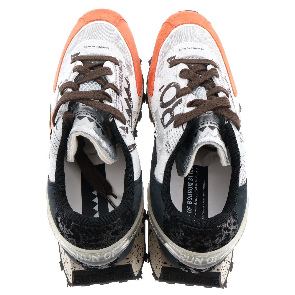 RUN OF (ランオブ) RO-1 HYPE メッシュスエードローカットスニーカー