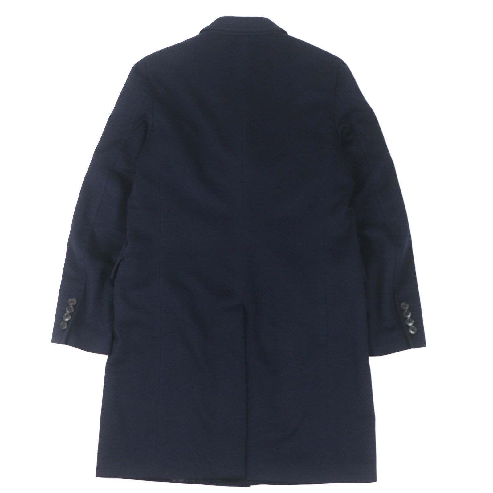 良品▽GUCCI グッチ 353007 カシミヤ ウール 比翼仕立て ロゴ