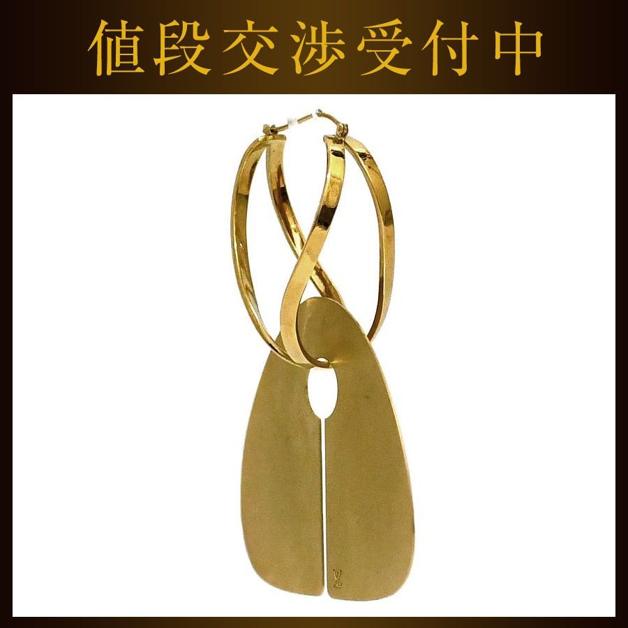 ルイ ヴィトン 片耳 ピアス ゴールド MP2254 美品 レア GP 中古