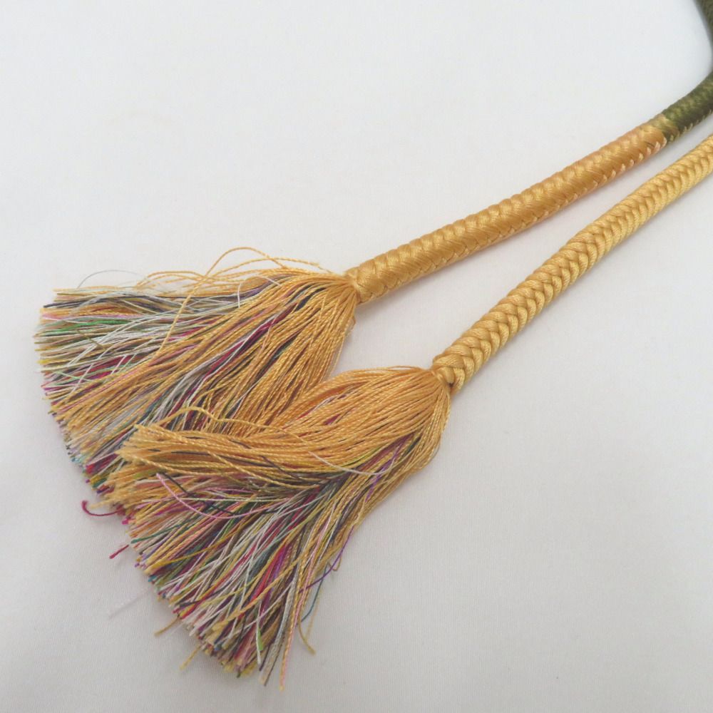 半幅帯 リバーシブル半巾帯 帯締め付き 正絹 巾:約16×長さ:約416cm