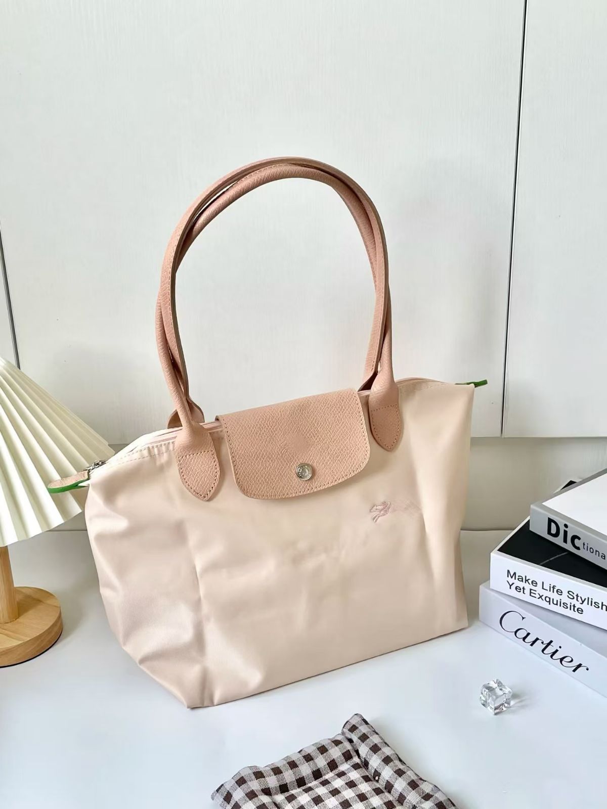 Amazon | [ロンシャン] トートバッグ Lサイズ ライトピンク P75