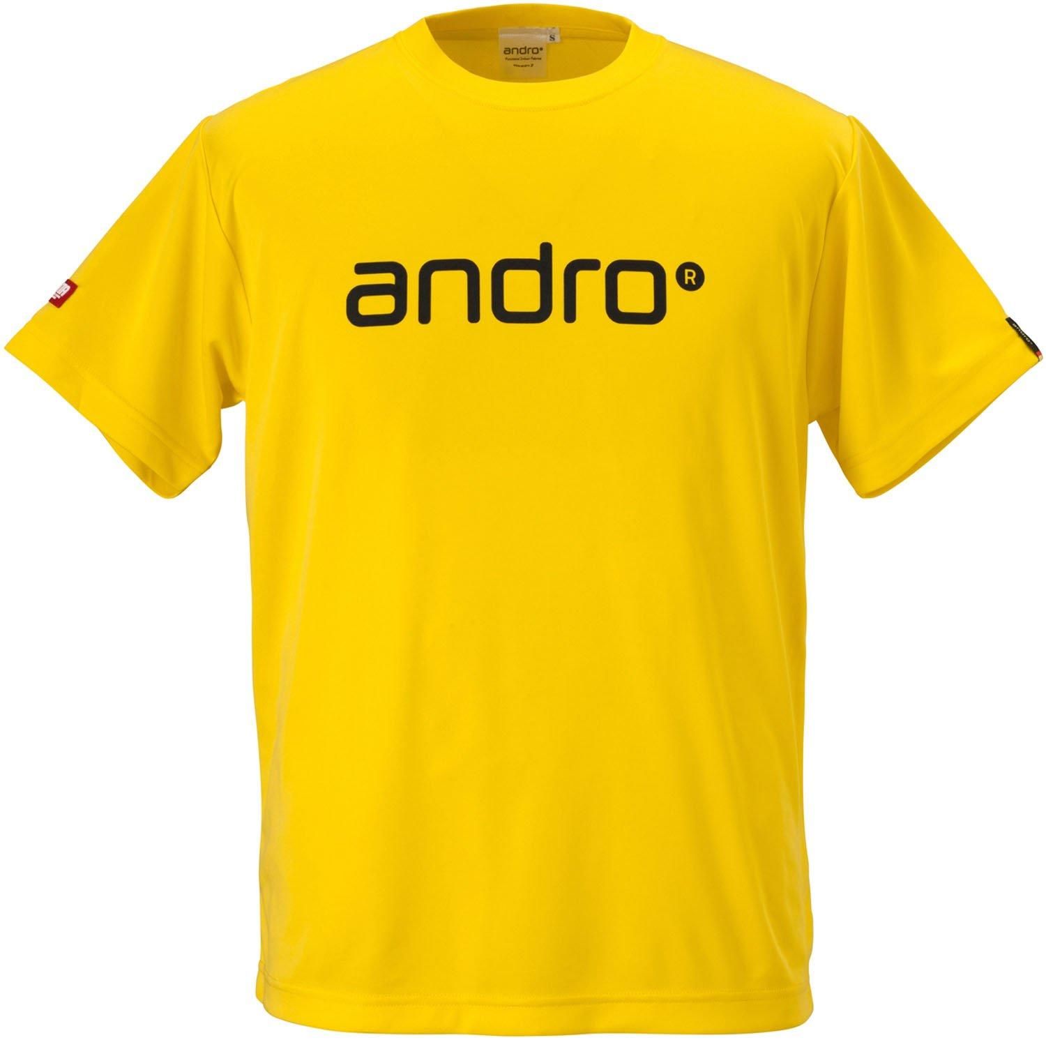 【新品・2営業日で発送】andro(アンドロ) ANDRO_ナパTシャツ_IV__YEL／BLK (302006) サイズ : S 