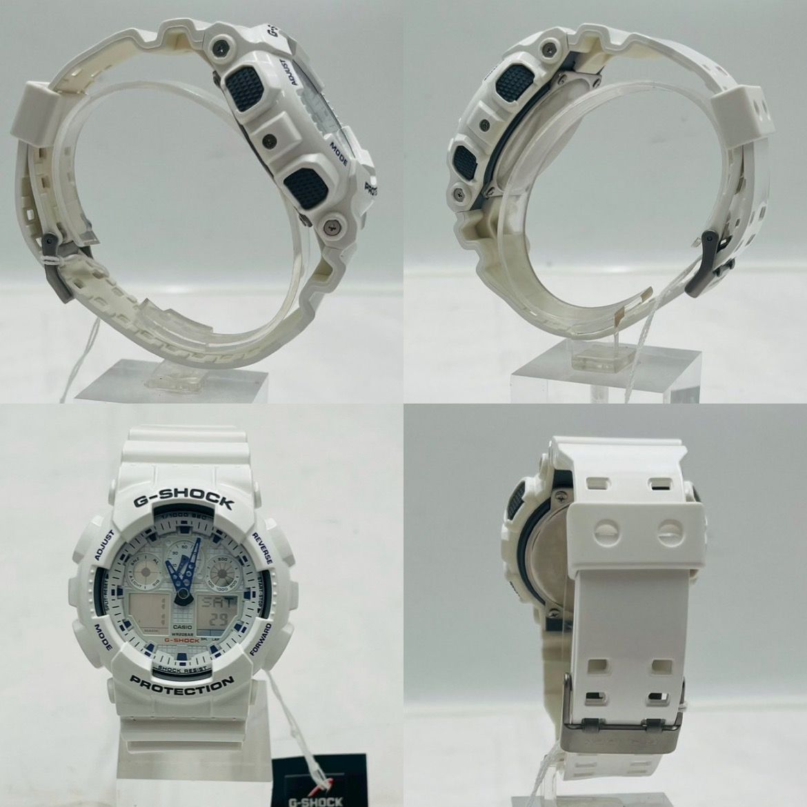 G-Shock CASIO Watch G-SHOCK Casio | White Gショック GA-100A-7A カシオ GA-100B-7A Resin Men's Blue メンズ GAX-100A-7AJFサポートページ