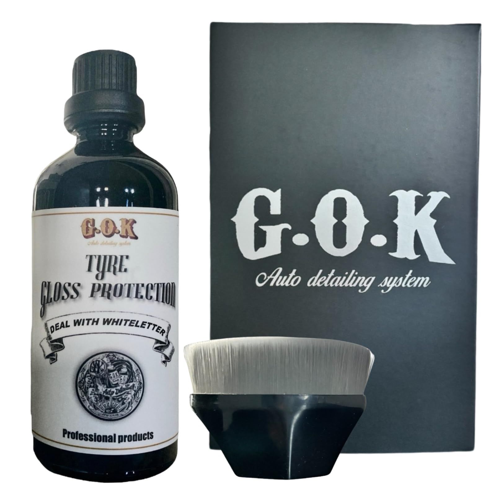 人気 新感覚 オイル不使用 超耐久性被膜型タイヤコーティング TYRE GLOSS PROTECTION Deal with white letter 2.0 100ml