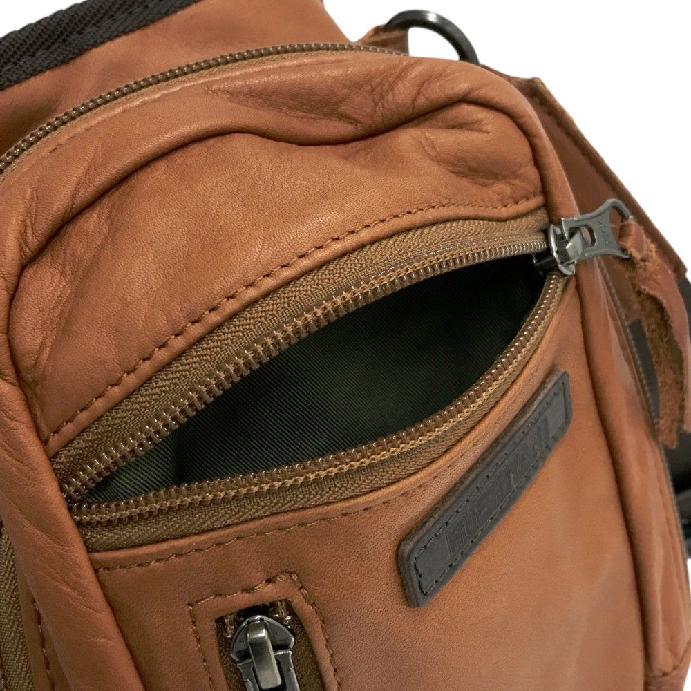 KUSHITANI クシタニ K-3578 レザー 2way レッグバッグ2 ブラウン