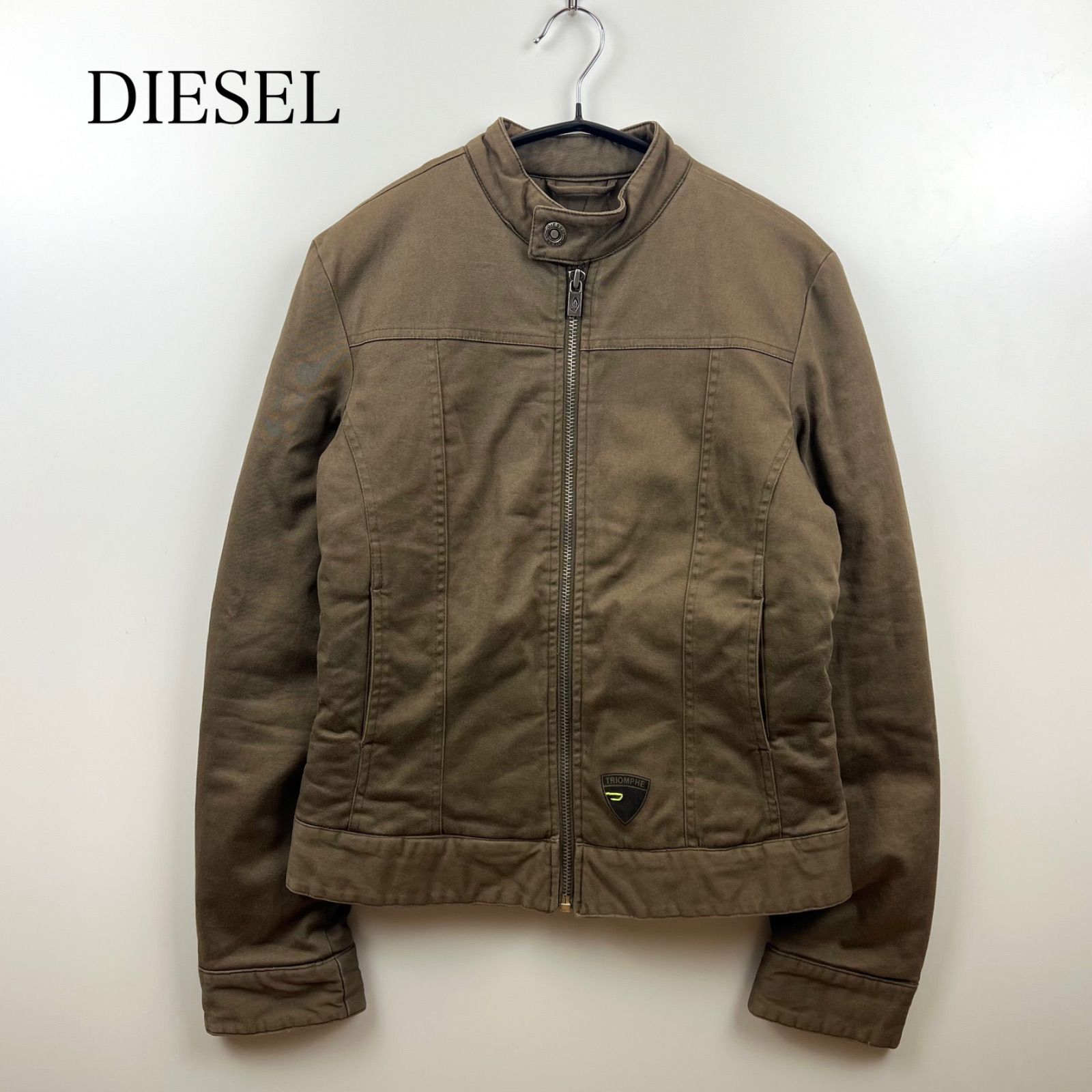 y2k✨️ 00s DIESEL 金タグ ジップアップ ライダース ジャケット DIESEL 00s Pandora archive riders jacket M ディーゼル 中綿