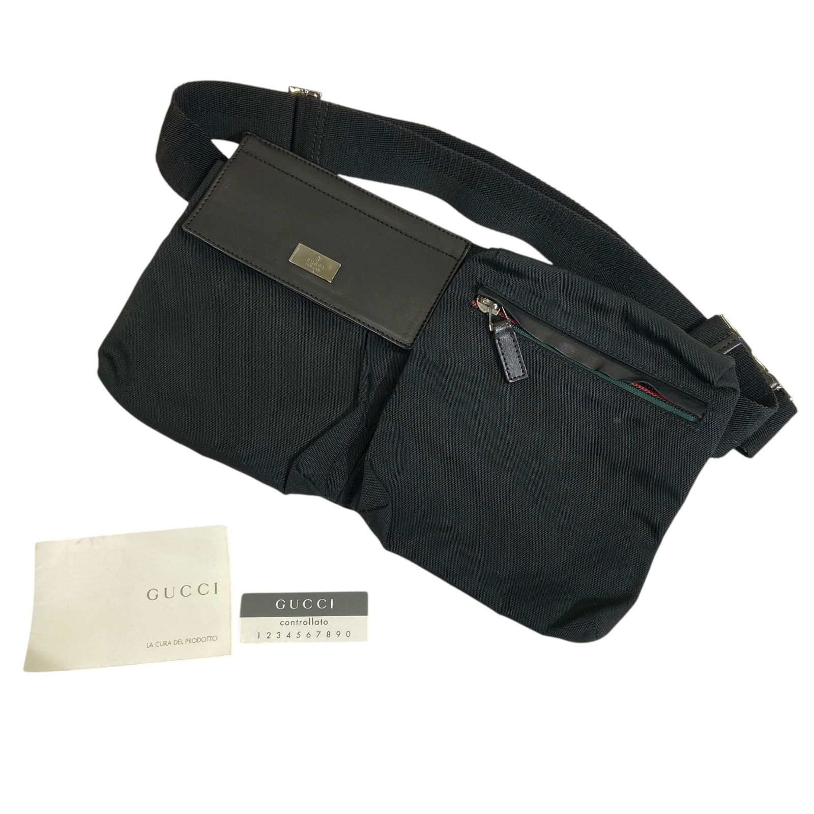 C298 GUCCI グッチ ナイロン ウエストポーチ ボディバック C298 GUCCI グッチ ナイロン ウエストポーチ ボディバック