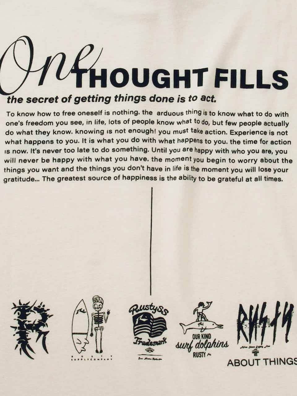 プリントTシャツ 大きいサイズ メンズ グラフィック ロゴデザイン RUSTY ビッグサイズ BIG C060611-04 オフホワイト