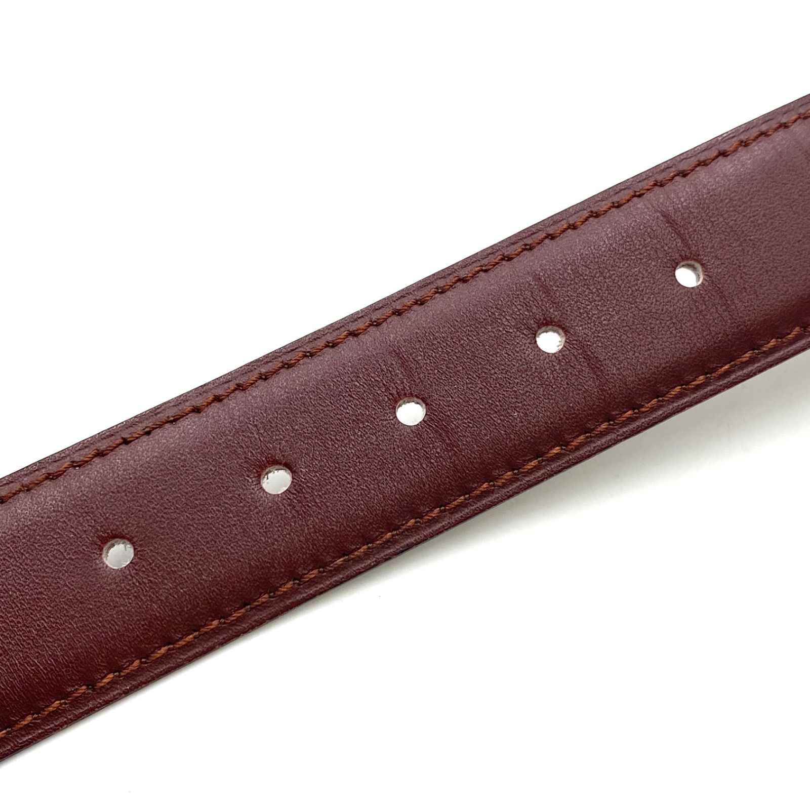 Cartier カルティエ　マストライン　ロゴベルト　ボルドー Cartier カルティエ マストライン ベルト ウエスト ロゴバックル