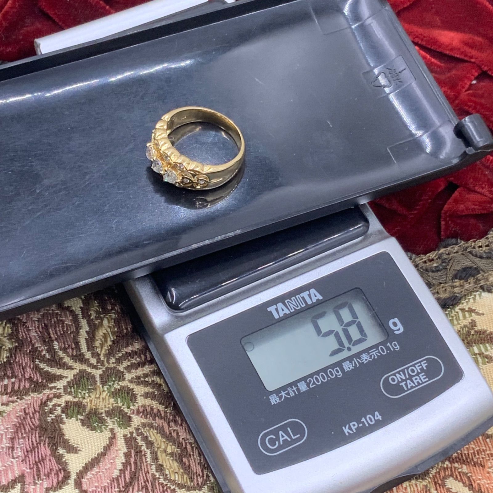 K18 ダイヤモンド リング ハートシェイプカット 5.8g 約12号 - メルカリ