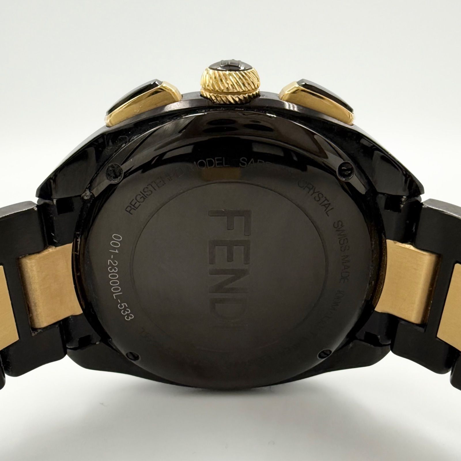 フェンディ モメント クロノグラフ 23000L SS クォーツ メンズ 時計