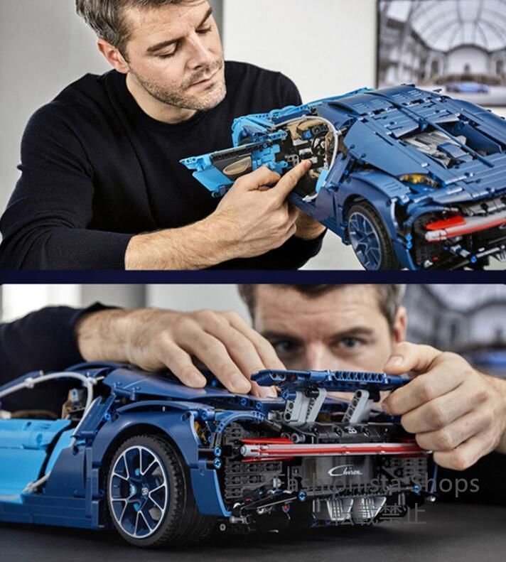 レゴビルディングブロックと互換性がありますブガッティテクニックヴェイロンスポーツカーアセンブリ超難しい1 8大型教育玩