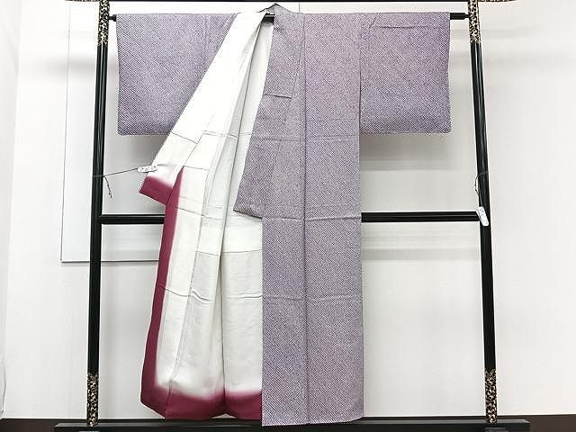 平和屋着物●大変加工の良い総絞り小紋　黒地　正絹　逸品　AAAT6695ck 平和屋着物○大変加工の良い総絞り小紋 黒地 正絹 逸品 AAAT6695ck