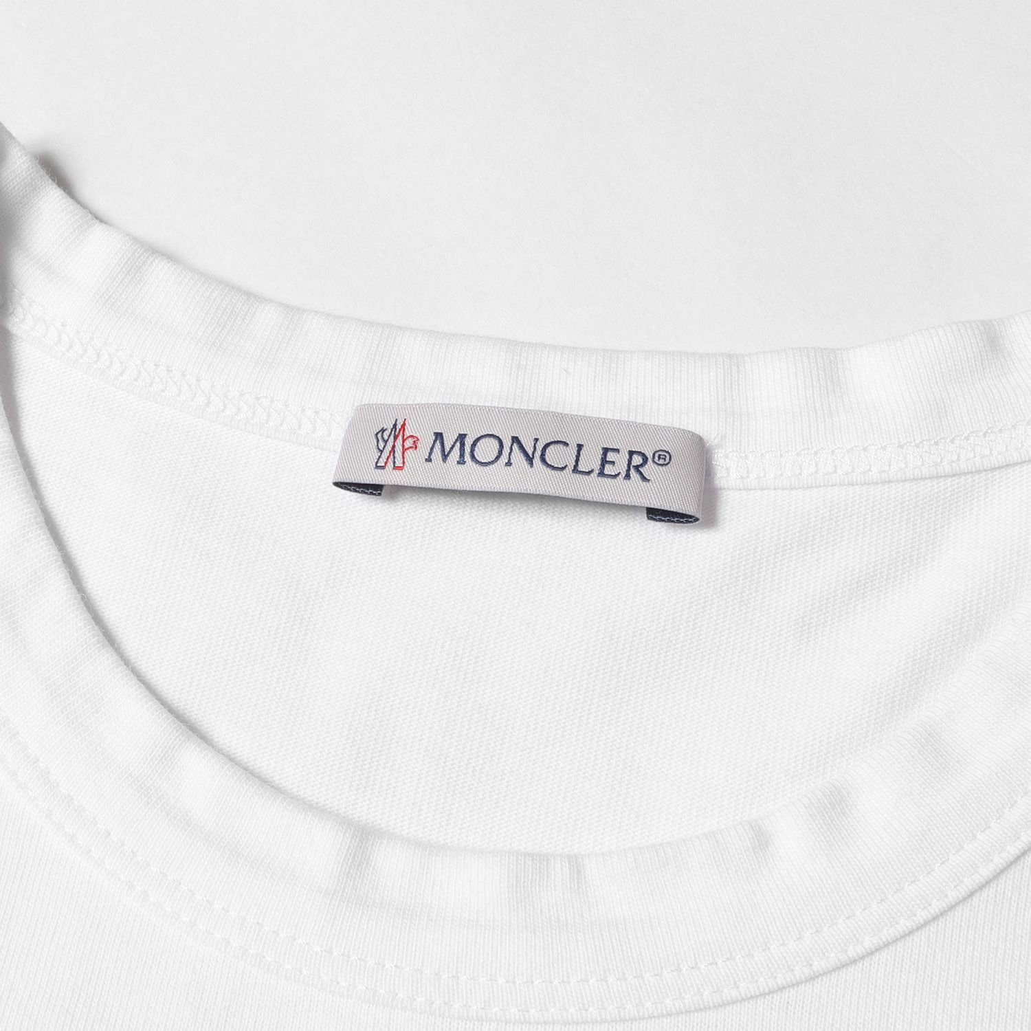 MONCLER モンクレール Tシャツ サイズ:M フロッキー ベロア ロゴ 