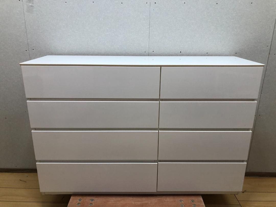 ニトリ ローチェスト クエス ホワイトウォッシュ 140cm幅 250428-4 ニトリ ローチェスト クエスホワイトウォッシュ 140cm幅250428-4