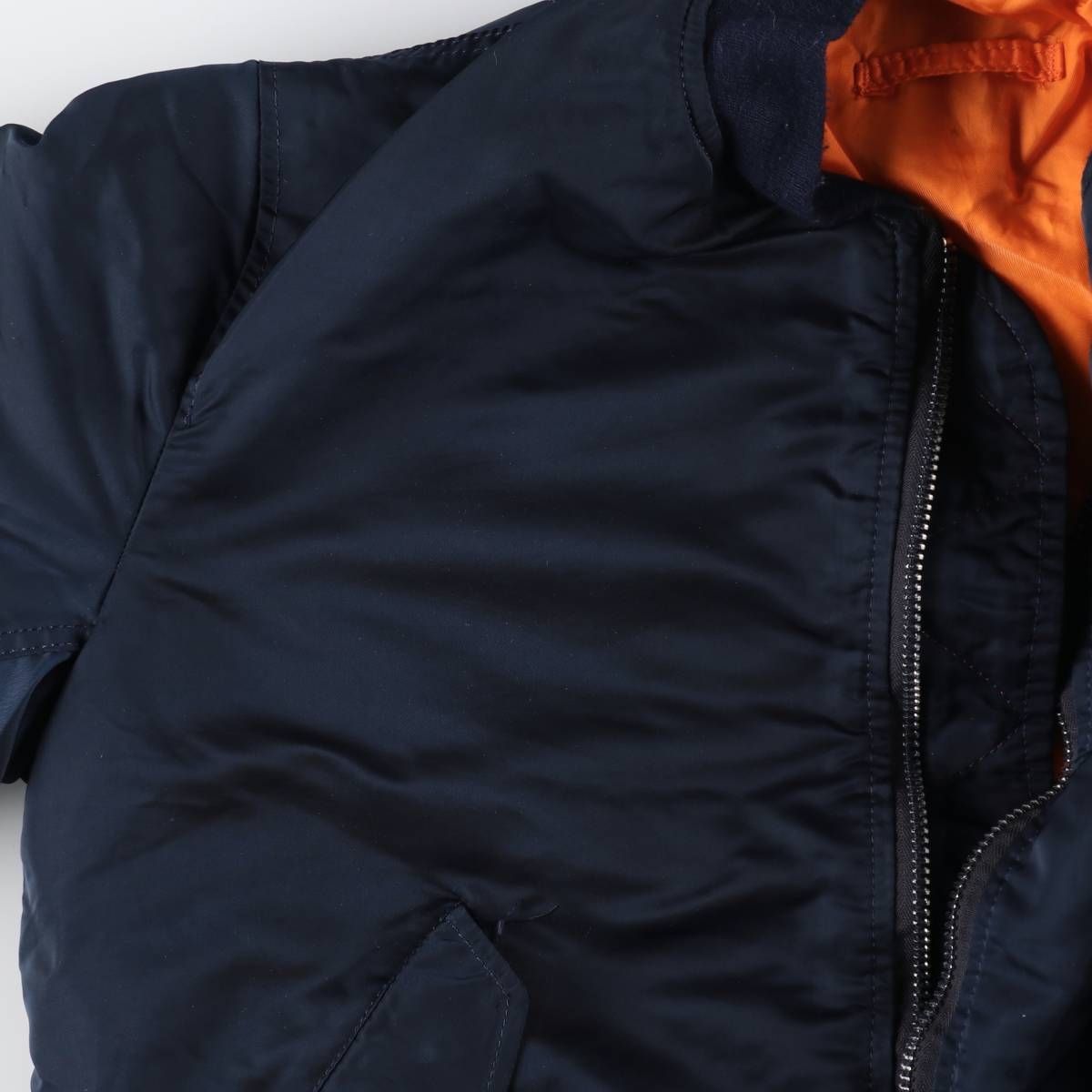 古着 90年代 民間品 アルファ ALPHA MA-1タイプ ミリタリー フライトジャケット USA製 メンズL相当 ヴィンテージ/evb010067