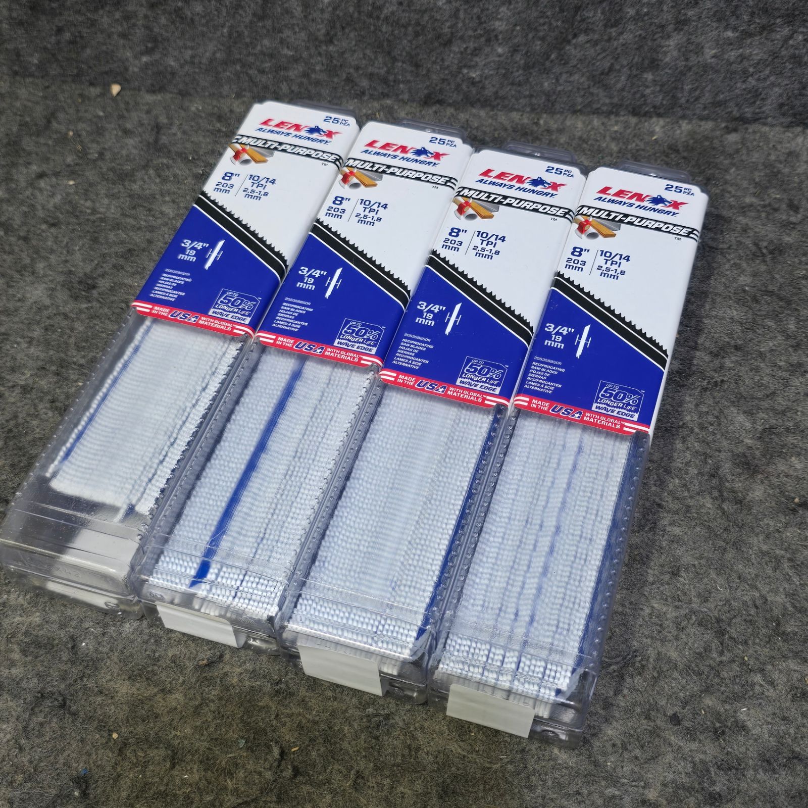 ♥未開封品 4パックまとめ売り レノックス LENOX 200mm セーバーソーブレード 25枚入 20535B850R 桶川店