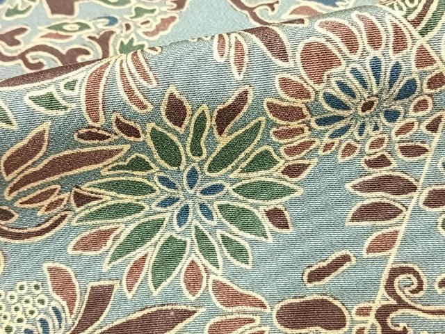 【あい花づくし 正絹 小紋】 正絹紬 黒地に花の総柄小紋 袷 | きじばとや