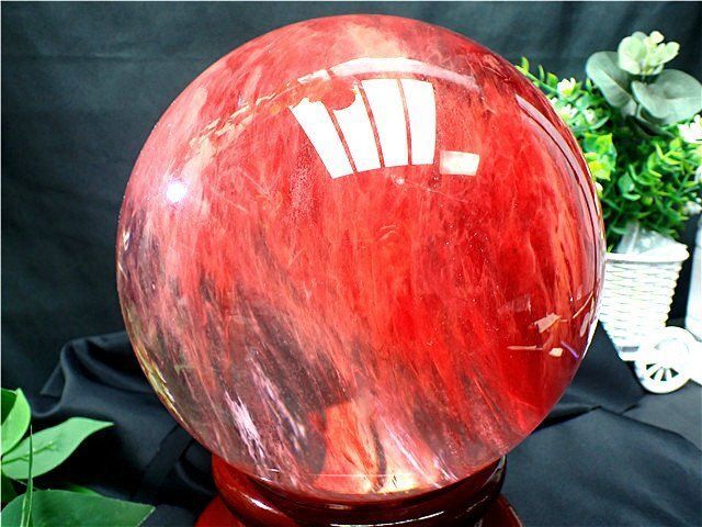 超大直径約:190mm 9040g超綺麗☆赤水晶丸玉B84E1/337E08B - メルカリ