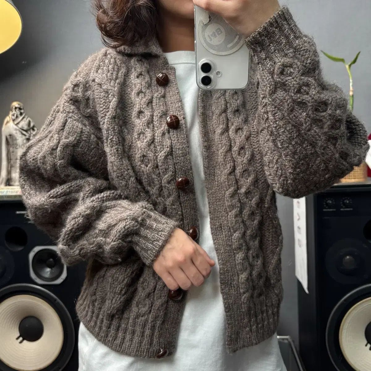 エルエルビーン ウールカーディガン