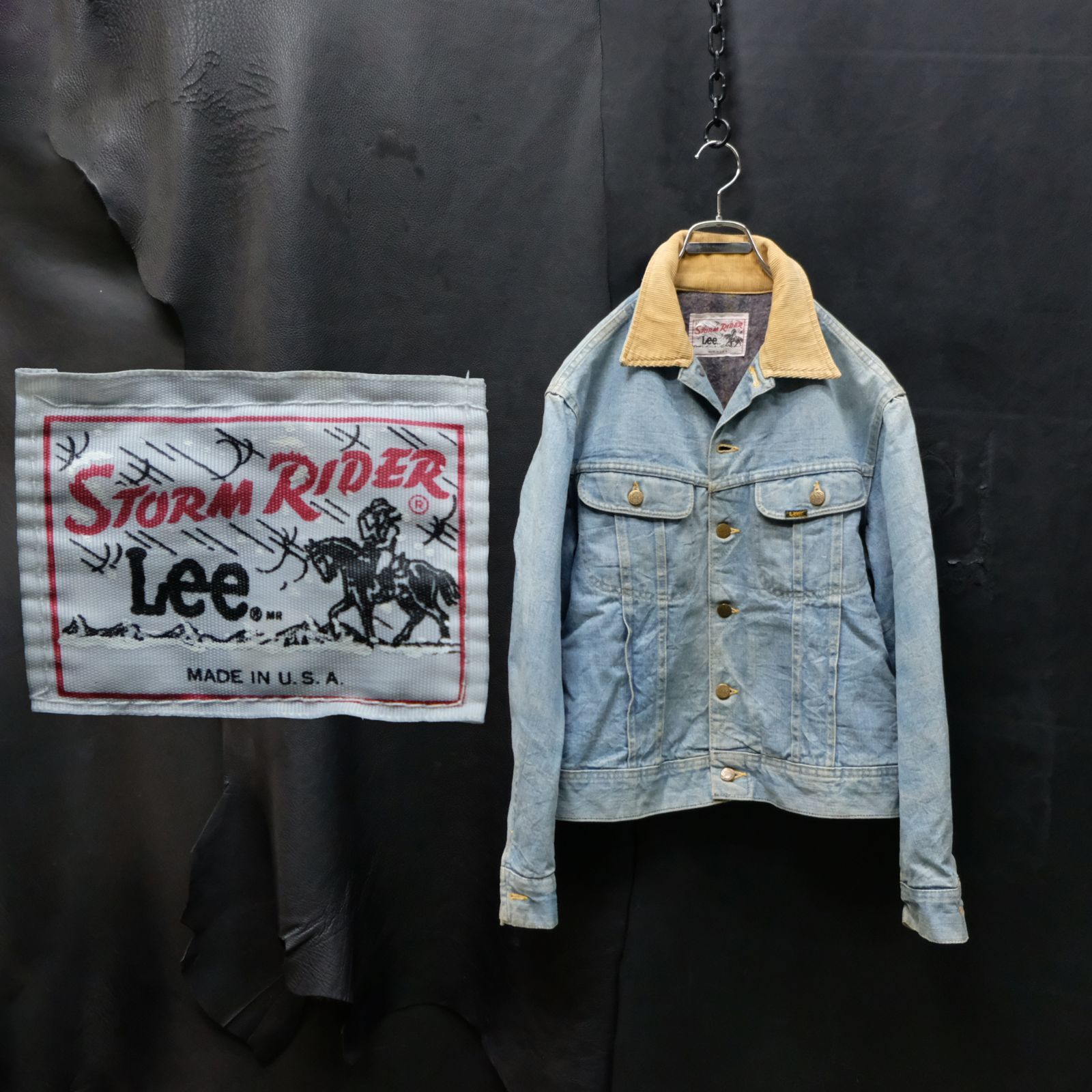 USA製 70s~80s Lee 101LJ ストームライダー デニムトラッカー  