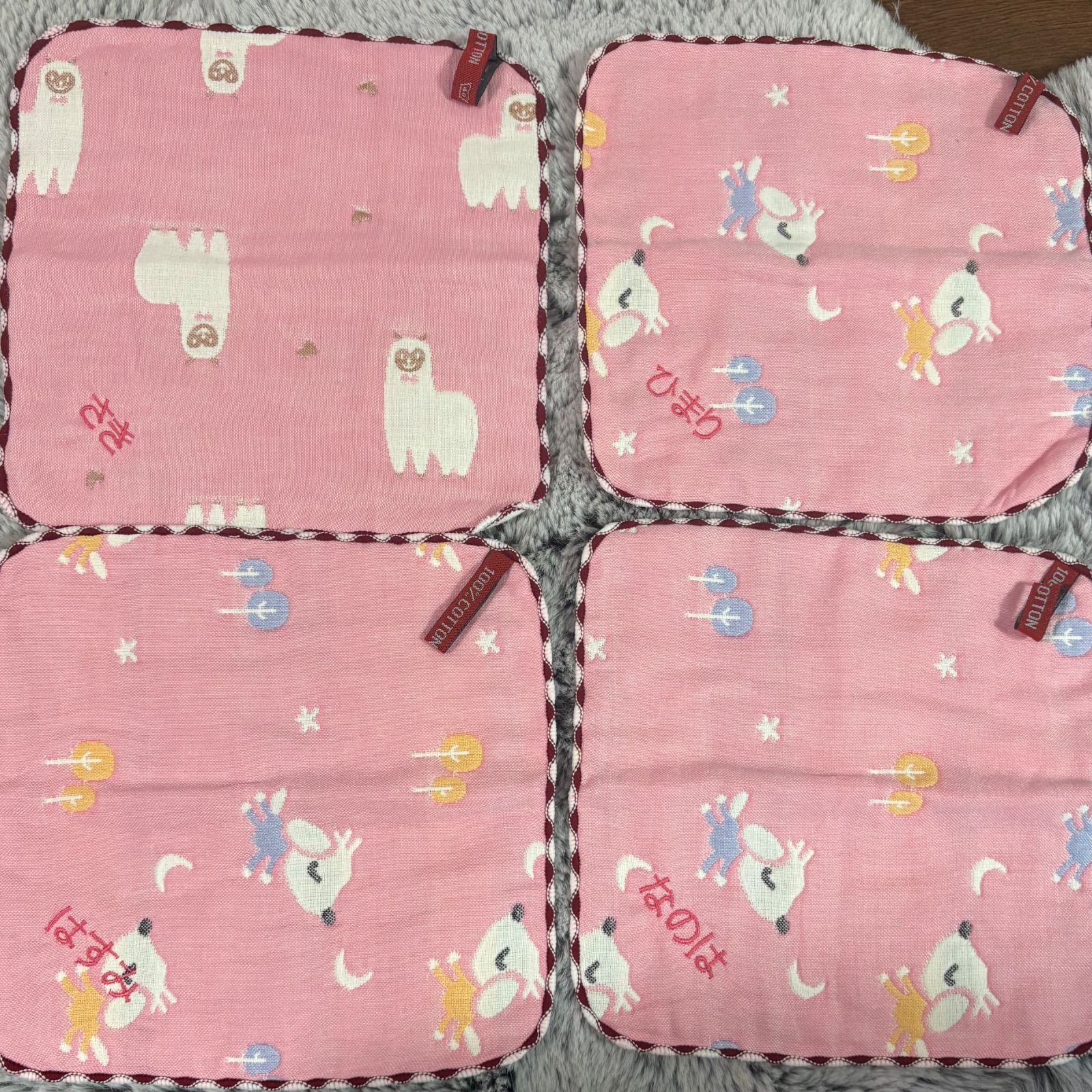 名入れ刺繍ハンカチ15枚 杏の木