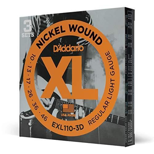 D Addario ダダリオ エレキギター弦 EXL-110-3D 3セットパック