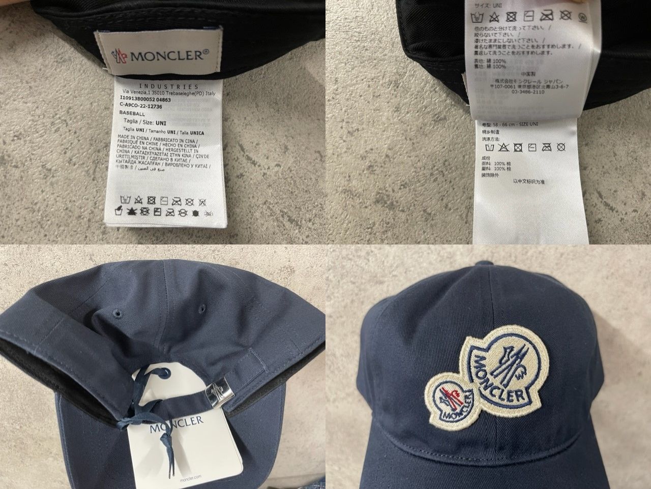 □新品 本物□モンクレール ベースボールキャップ BB CAP 帽子