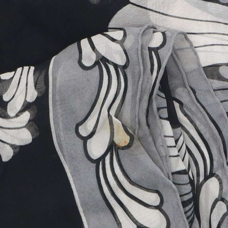 クロムハーツ CH総柄大判シルクスカーフ メンズ クロムハーツ CH総柄  