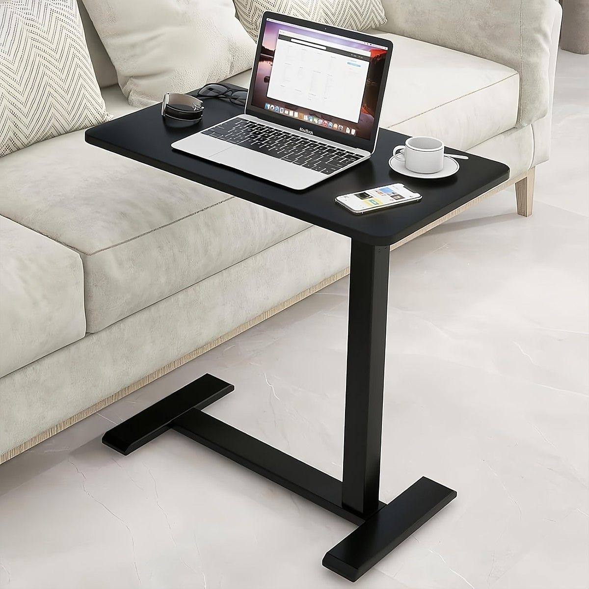 キャスター付 昇降式デスク