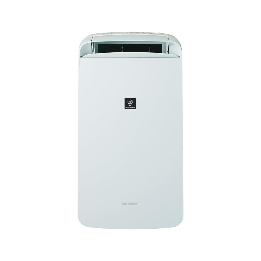 除湿機 衣類乾燥 CMS100W 室温差約-10°冷風 プラズマクラスター 7000 冷風 消臭 カビ抑制 梅雨 シャープ パワフル除湿 上下 オートルーバー