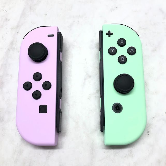 Switch ジョイコン パステルパープル/パステルグリーン/ストラップ付属