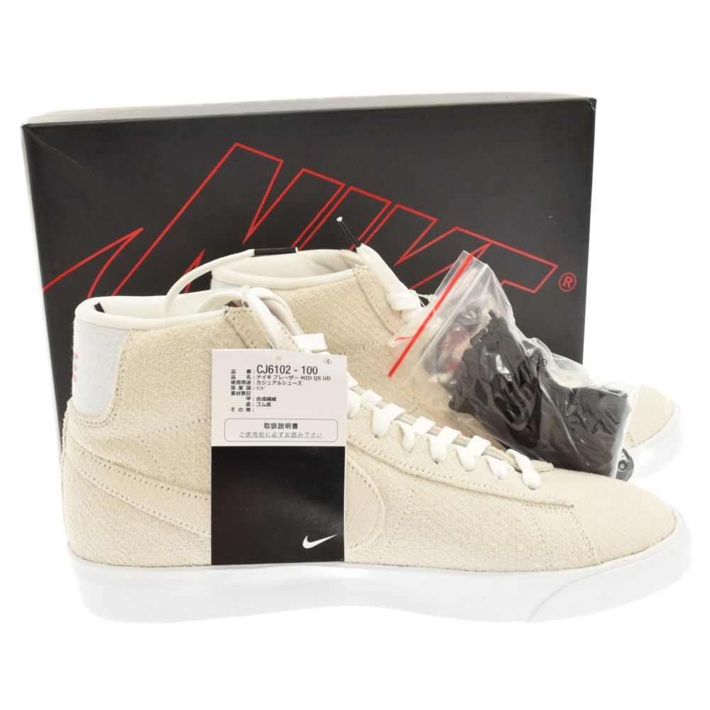 NIKE (ナイキ) ×STRANGER THINGS BLAZER MID QS UD CJ6102-100 ストレンジャーシングス ブレーザー  ミッド QS アップサイドダウン ミッドカットスニーカー US9.5 ホワイト - メルカリ