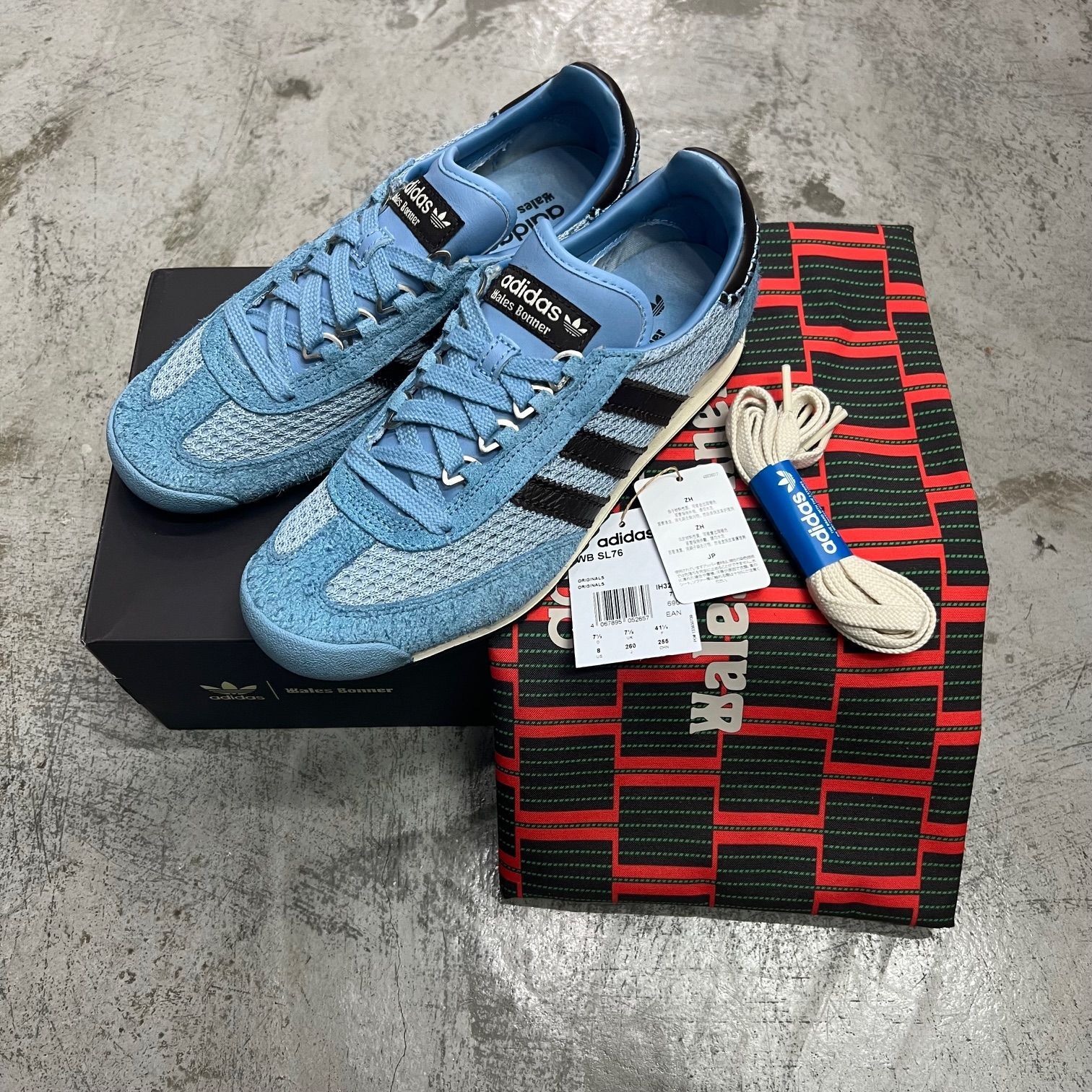adidas WALES BONNER SL76 ASHBLU Ash Blue Core Black IH3262