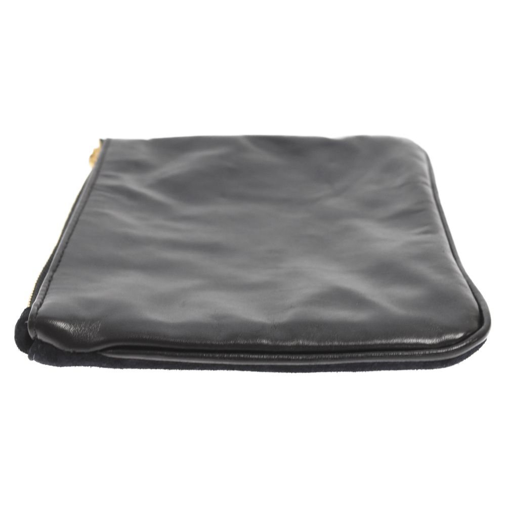 BALMAIN (バルマン) ×H&M スエード×レザーミニクラッチバッグ ポーチ  