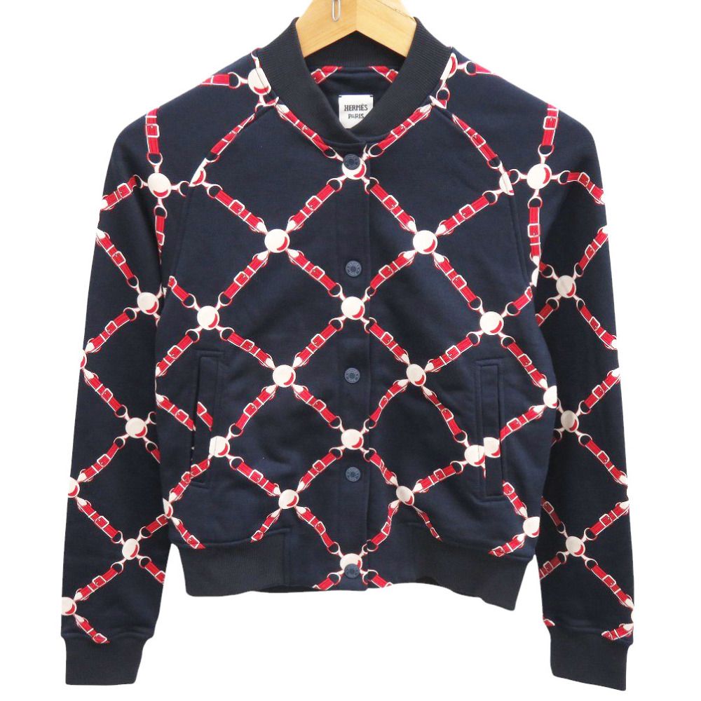エルメス グラン トゥラララ 2E4207DK コットン ネイビー ブルゾン アウター ジャケット 1382 HERMES