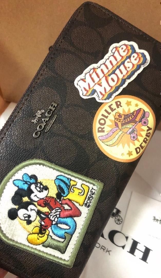 COACH コーチ ディズニー 新品 ミッキー ミニー 長財布 レディース