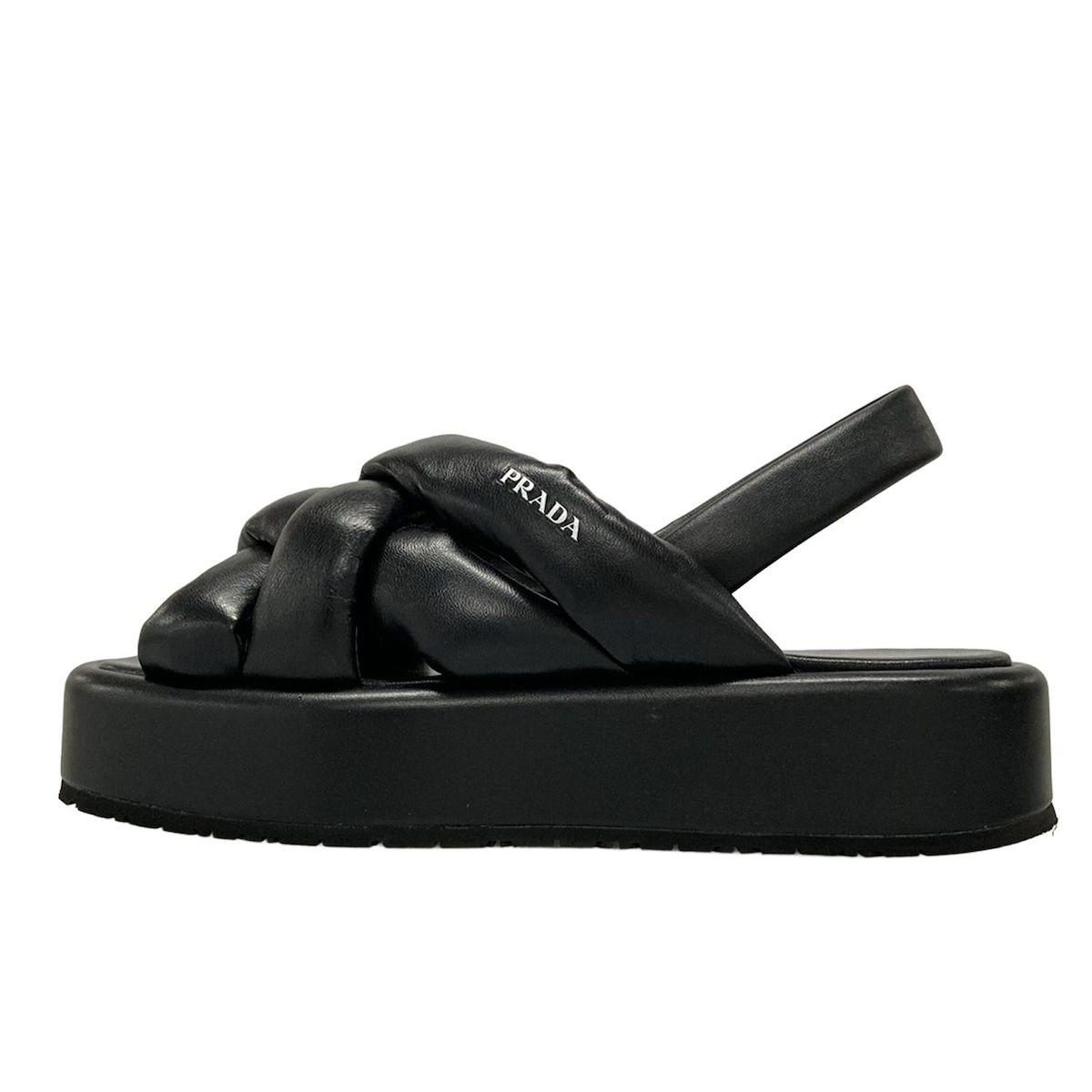 PRADA(プラダ) サンダル 35 レディース - 1XZ747 黒