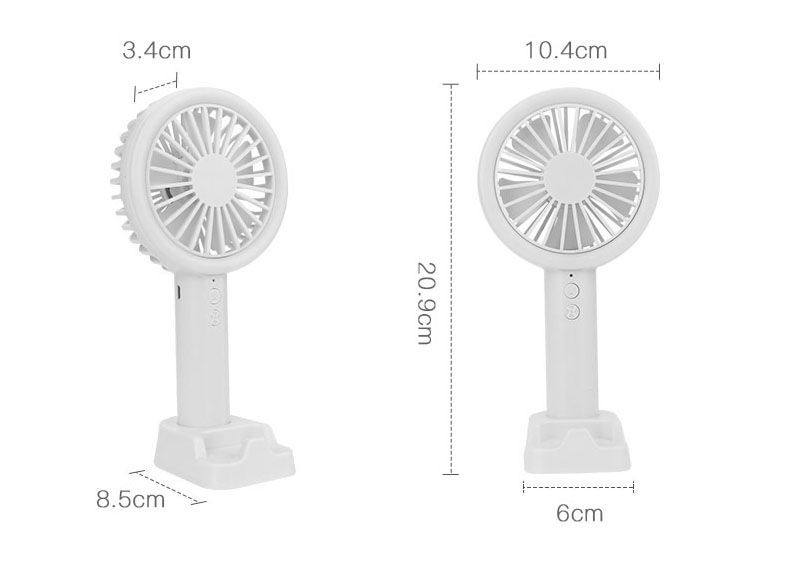 LED扇風機 扇風機 USB充電式 ミニ強風 手持ち静音 風量調整可 ピンク - メルカリ